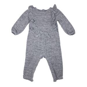 Just One You Baby Long Sleeve Knitted Gray Jumpsuit Size 18 Months by Carter’s
